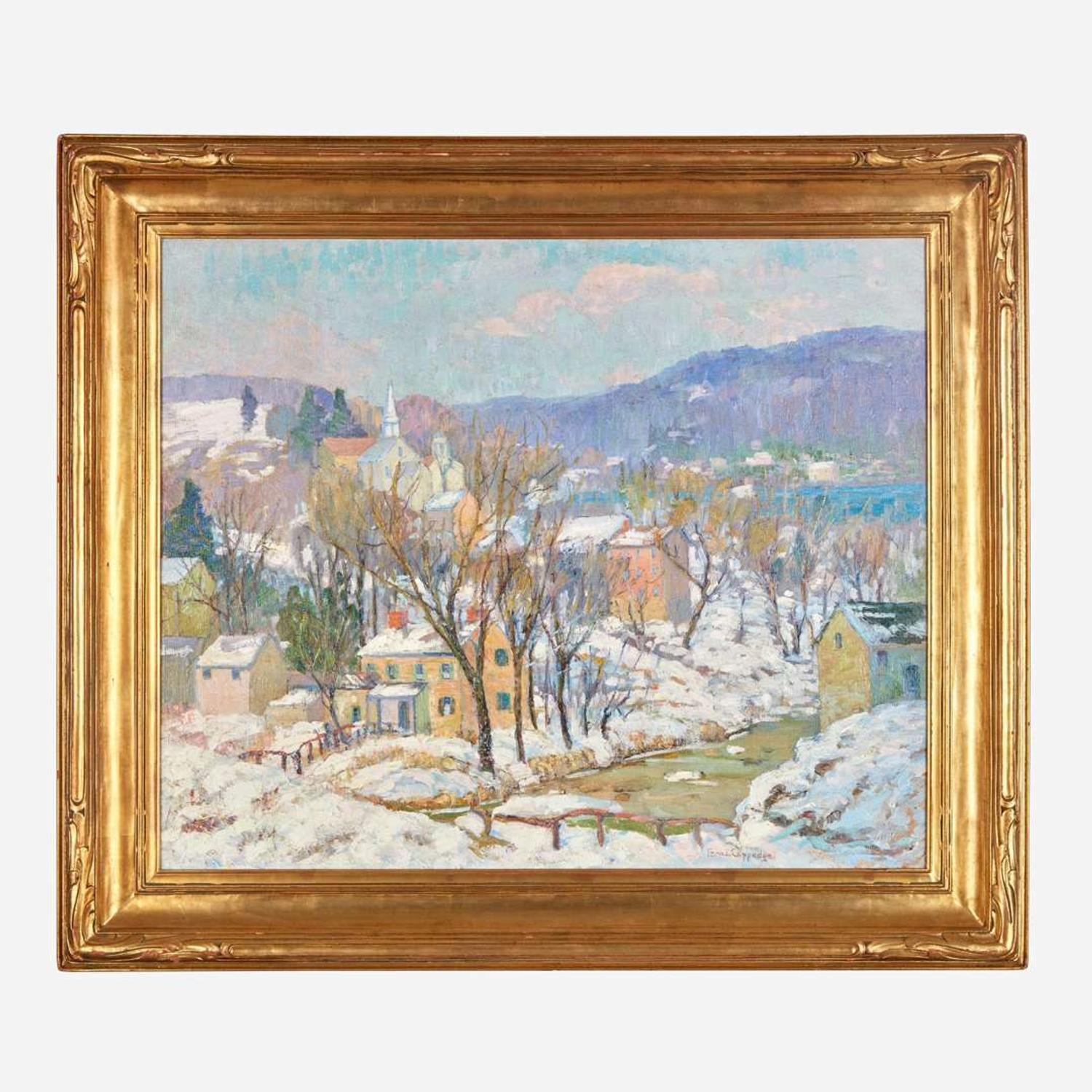 Fern Isabel Coppedge (American, 1883–1951) Snowy Country Side (Lambertville in Winter)