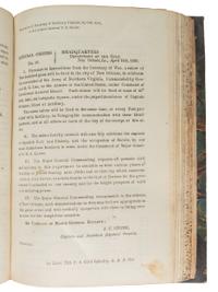 [CIVIL WAR]. Bound volume of General Orders and Circulars issued by the Department of the Gulf including orders related to Colored Troops, Freedmen, and Lincoln's Assassination, 1865.