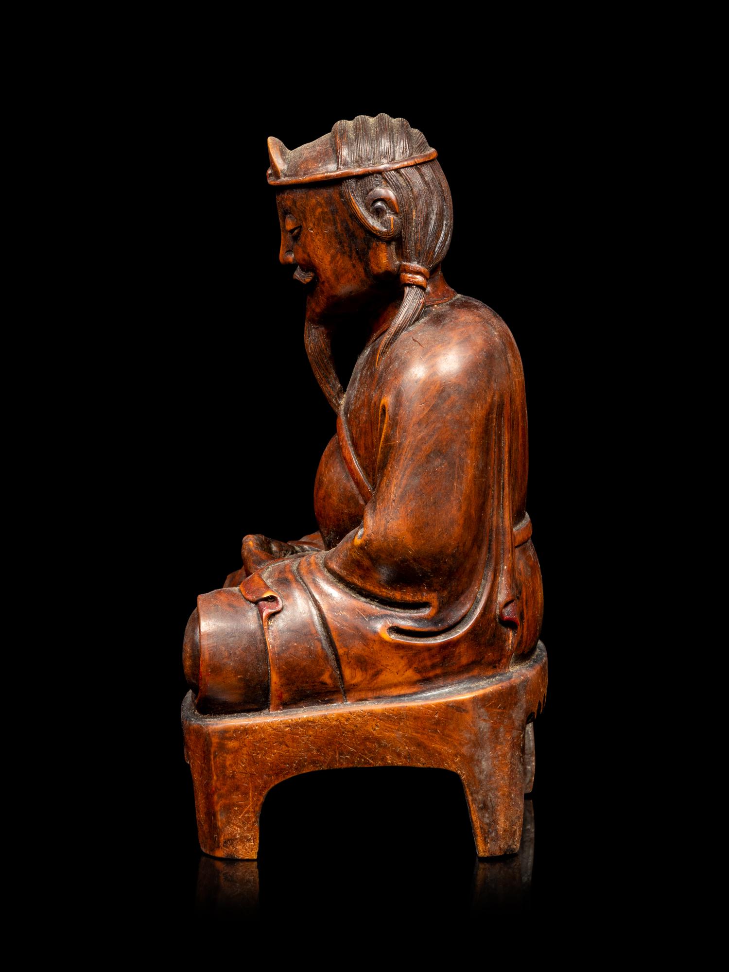 A Chinese Boxwood Figure of Immortal