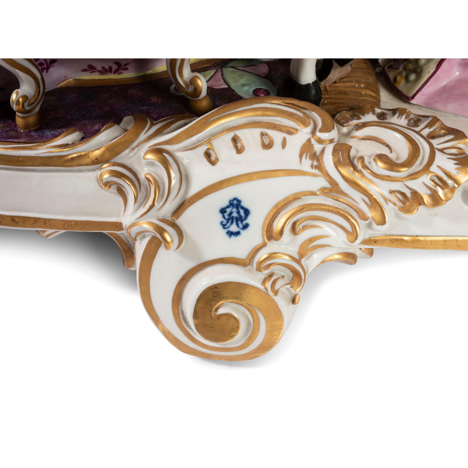 A Continental Porcelain Figural Group