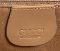 Gucci Taupe Pink Lizard Front Lock Handbag