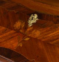 A Louis XV Gilt Bronze Mounted Walnut, Mahogany and Marquetry Bureau en Pente