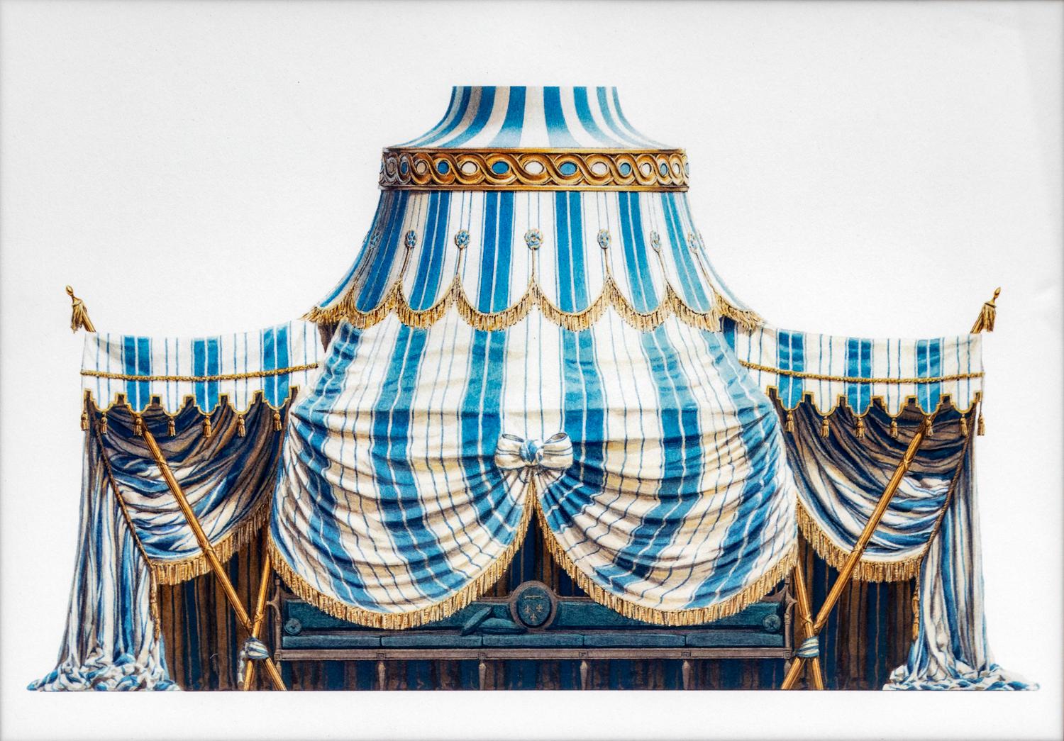 A Group of Gilt Framed Color Reproductions of Dams & Zega's Watercolors Chinoiseries — 20TH CENTURY