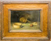 Felix Russman, (American, 1888-1962), Still Life with Onion and Two Vessels