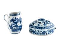 Three Chinese Blue and White Porcelain Wares