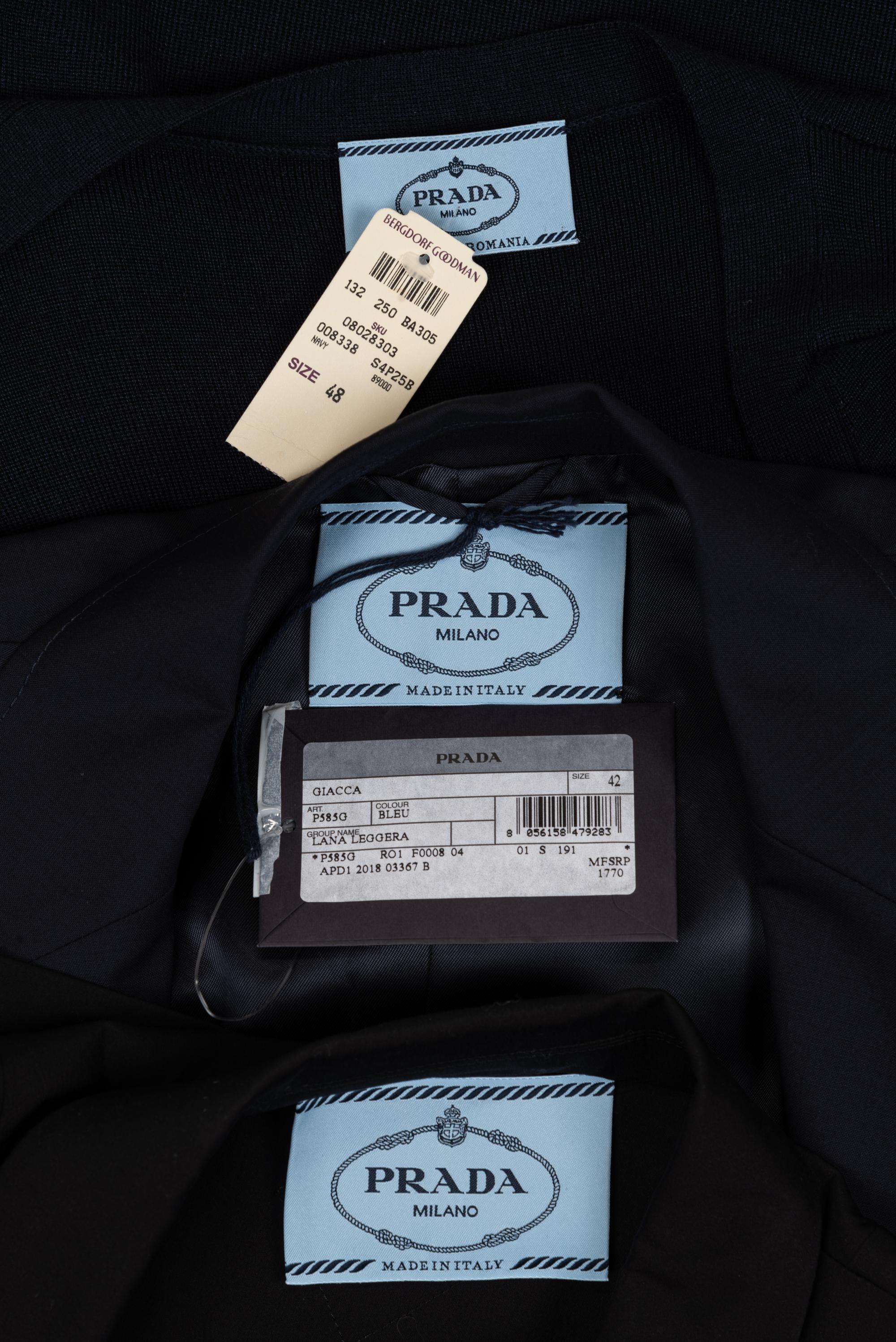 Three Prada Items: Two Jackets, One Cardigan, 1990-2010s