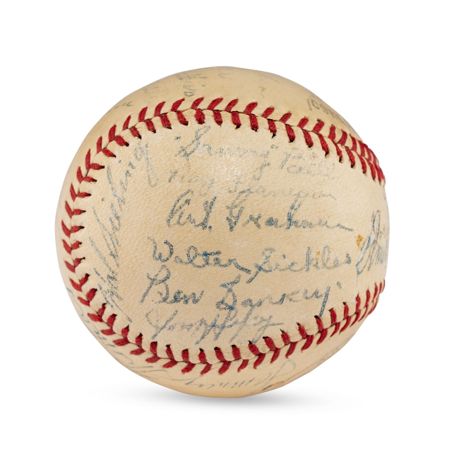 A 1941 Baltimore Orioles Team Signed Autograph Baseball