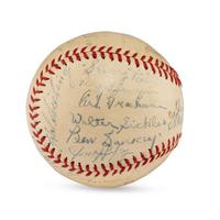 A 1941 Baltimore Orioles Team Signed Autograph Baseball