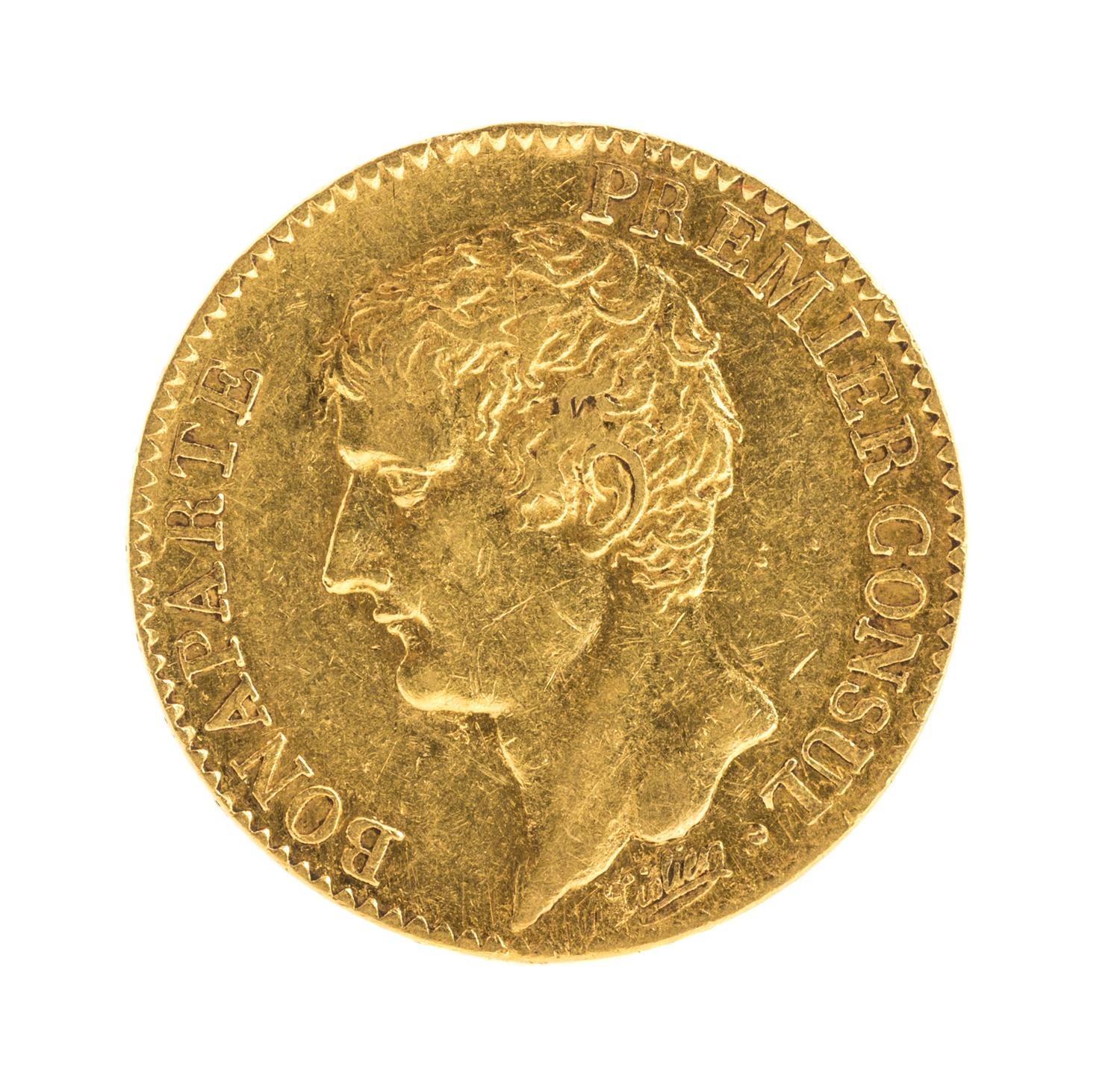 France Consulate (1803 CE), Gold 20 Franc — Gold 20 Franc - An 12 'A'