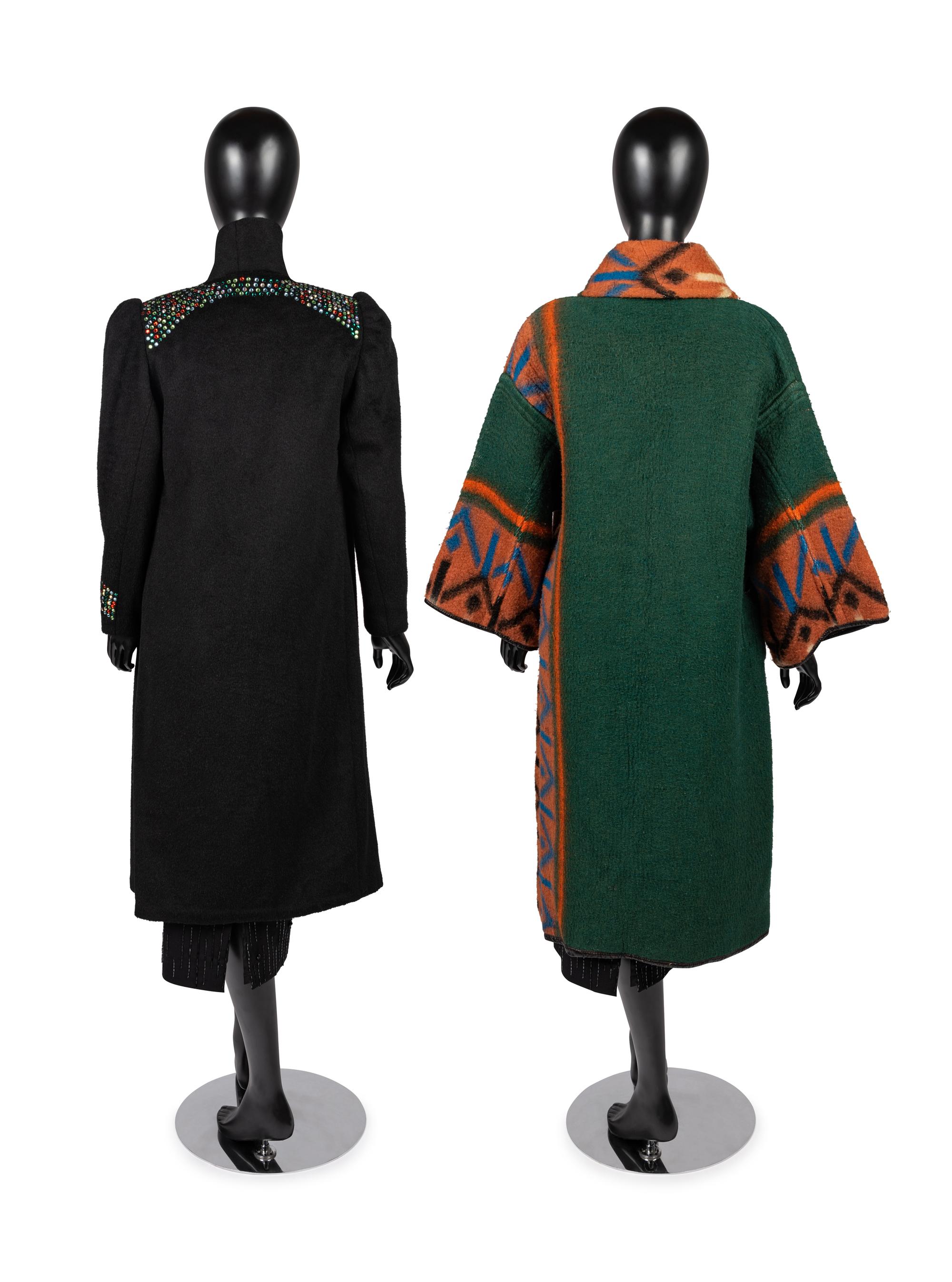 Two Unlabeled Coats by Arthur McGee, 1970-80s