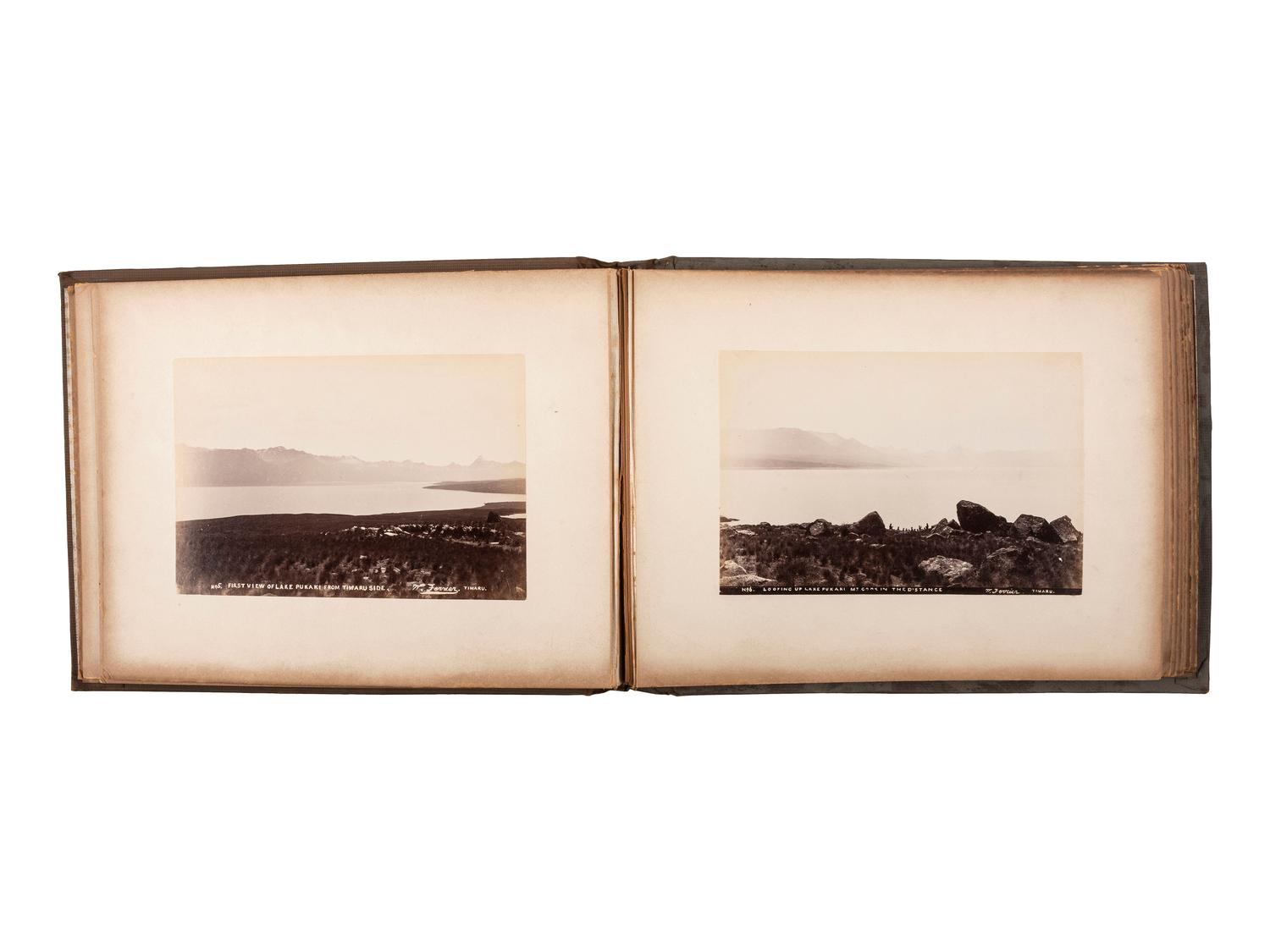 [EARLY PHOTOGRAPHY]. -- [NEW ZEALAND]. FERRIER, William (b. 1855), photographer. Mount Cook with Descriptive Notes & Map . Timaru, New Zealand.