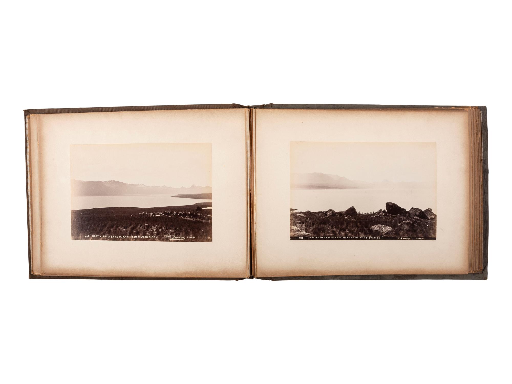 [EARLY PHOTOGRAPHY]. -- [NEW ZEALAND]. FERRIER, William (b. 1855), photographer. Mount Cook with Descriptive Notes & Map . Timaru, New Zealand.