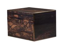 A Victorian Coromandel Stationary Box