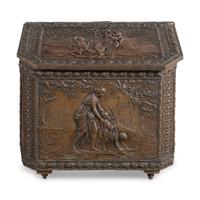 A Victorian Brass Coal Hod