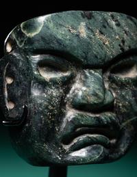 An Olmec Serpentine Maskette