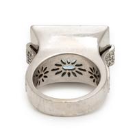 Aquamarine and Diamond Ring