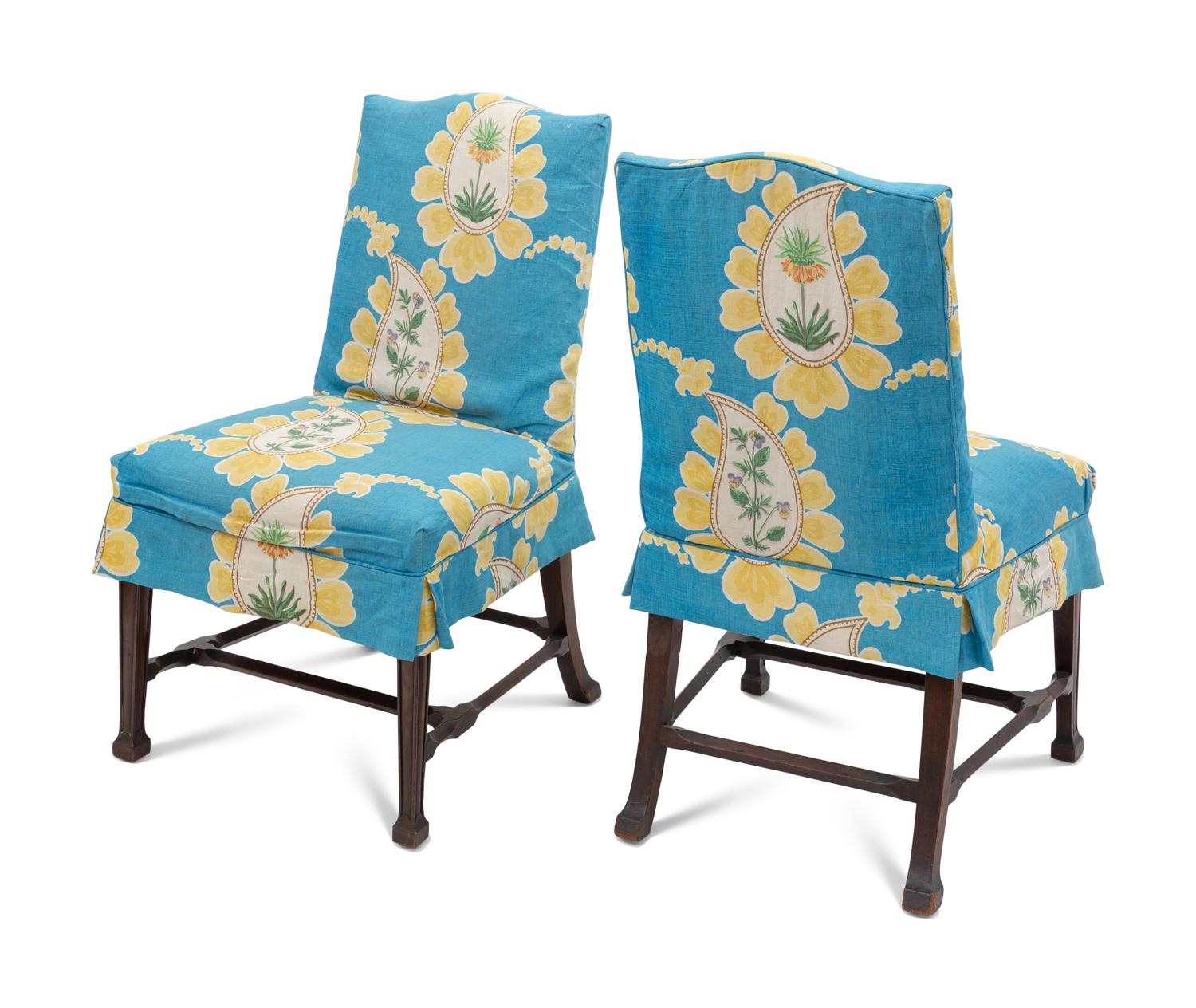 A Set of Six George III Mahogany Side Chairs