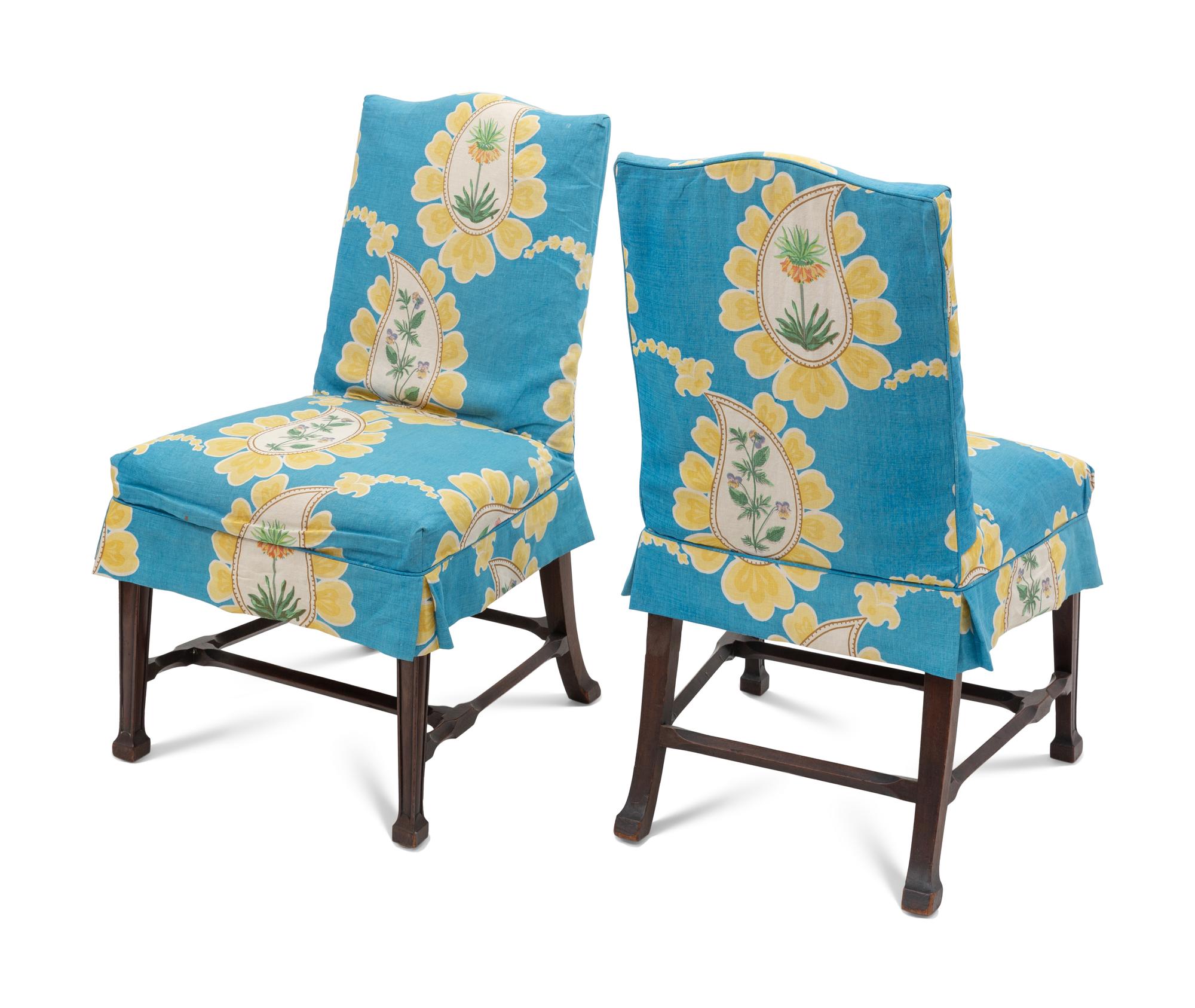 A Set of Six George III Mahogany Side Chairs