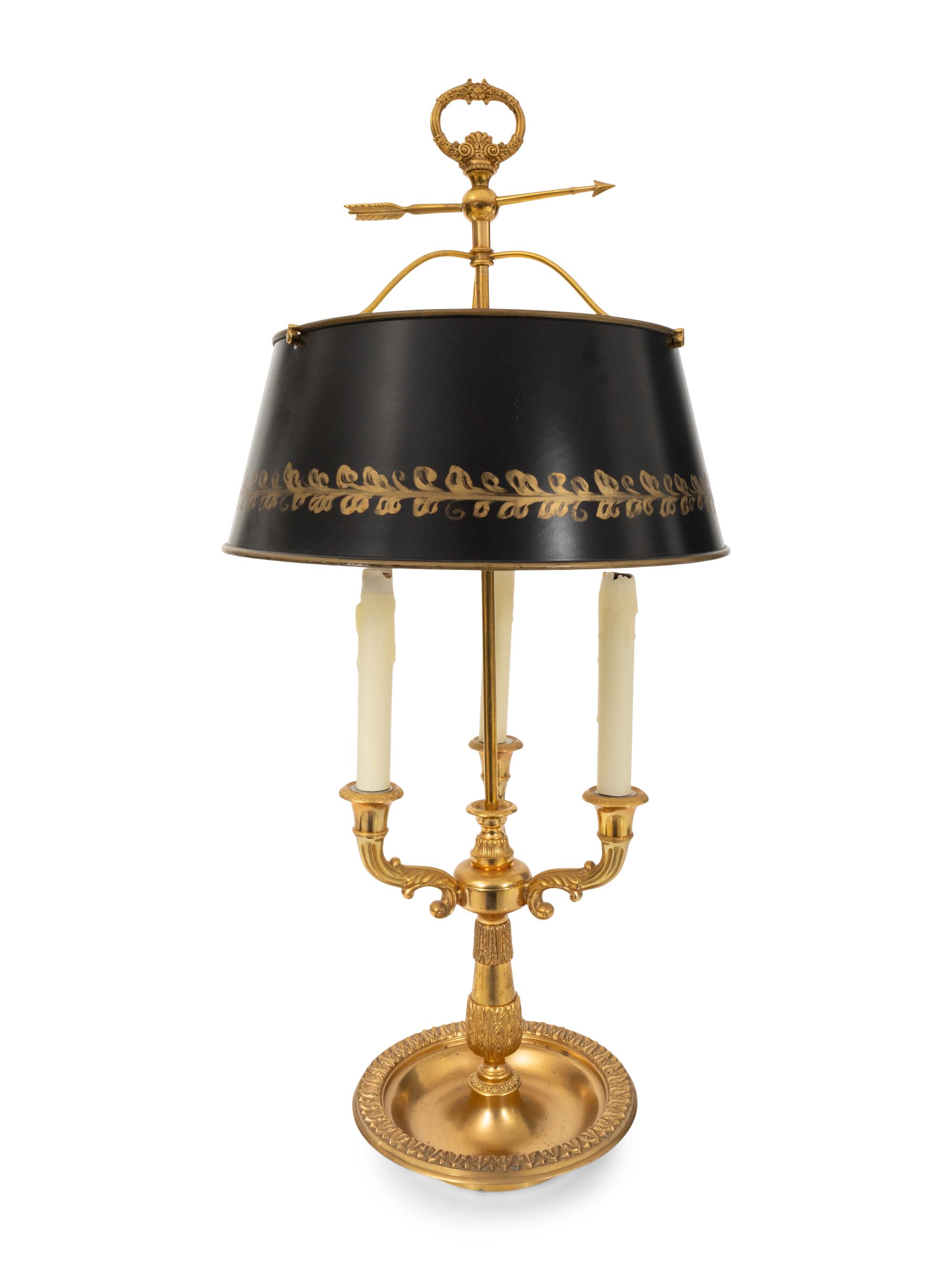 A Brass Bouillotte Lamp