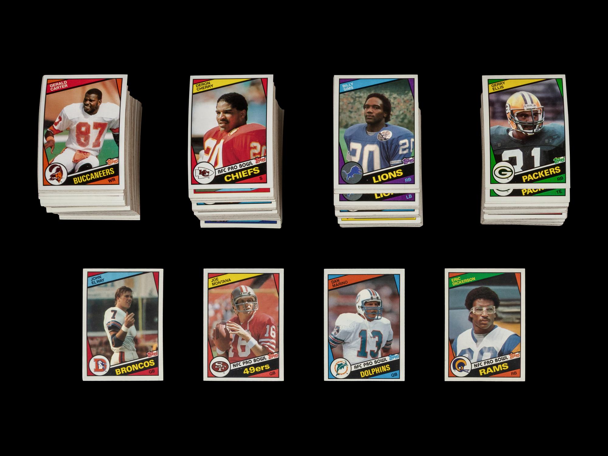 A Complete Set of 1984 Topps Football Cards