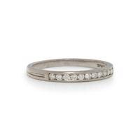 TIFFANY & CO., PLATINUM AND DIAMOND BAND RING