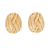 YELLOW GOLD CLIP EARRINGS