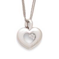 CHOPARD, RUBY AND DIAMOND 'HAPPY DIAMONDS' PENDANT/NECKLACE