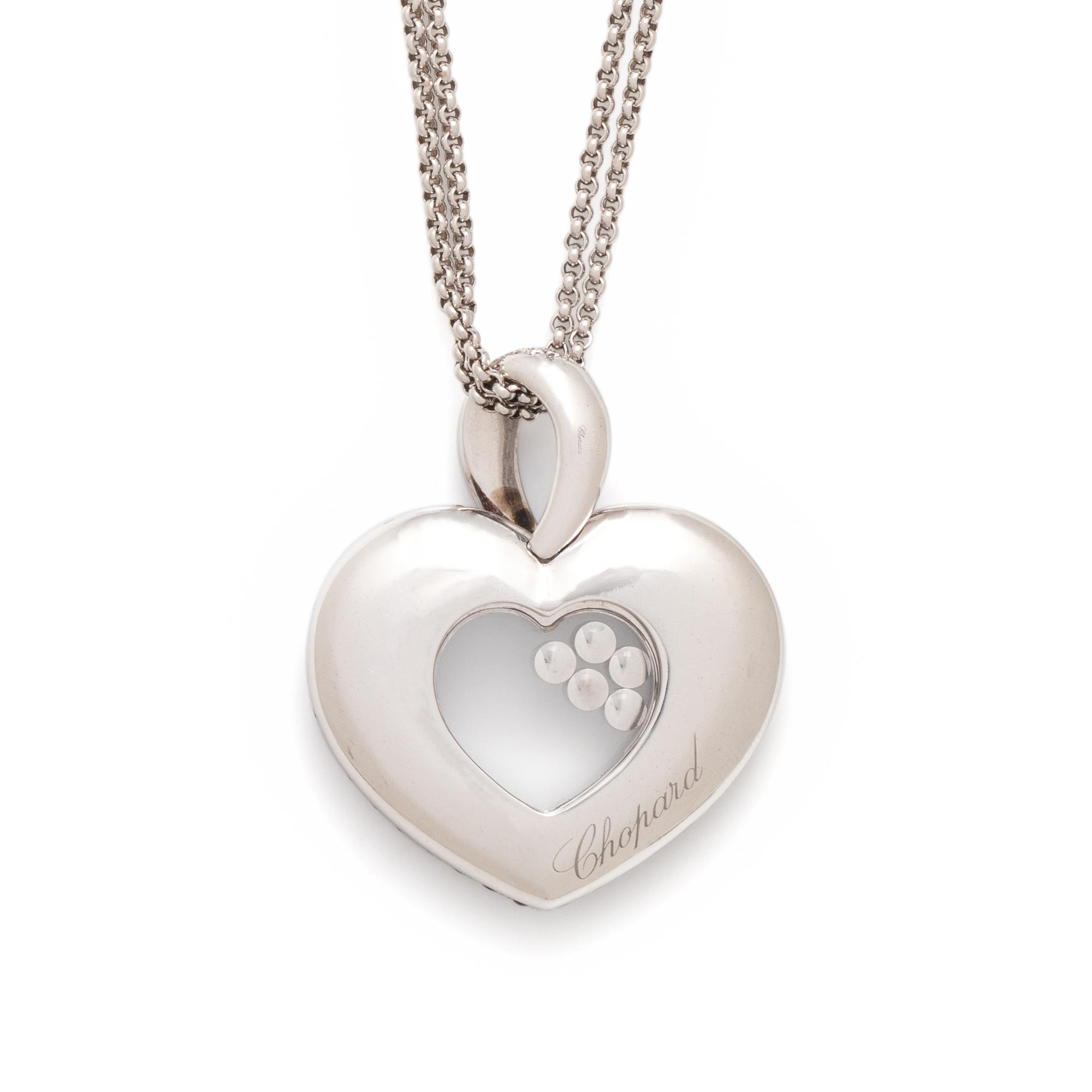 CHOPARD, RUBY AND DIAMOND 'HAPPY DIAMONDS' PENDANT/NECKLACE