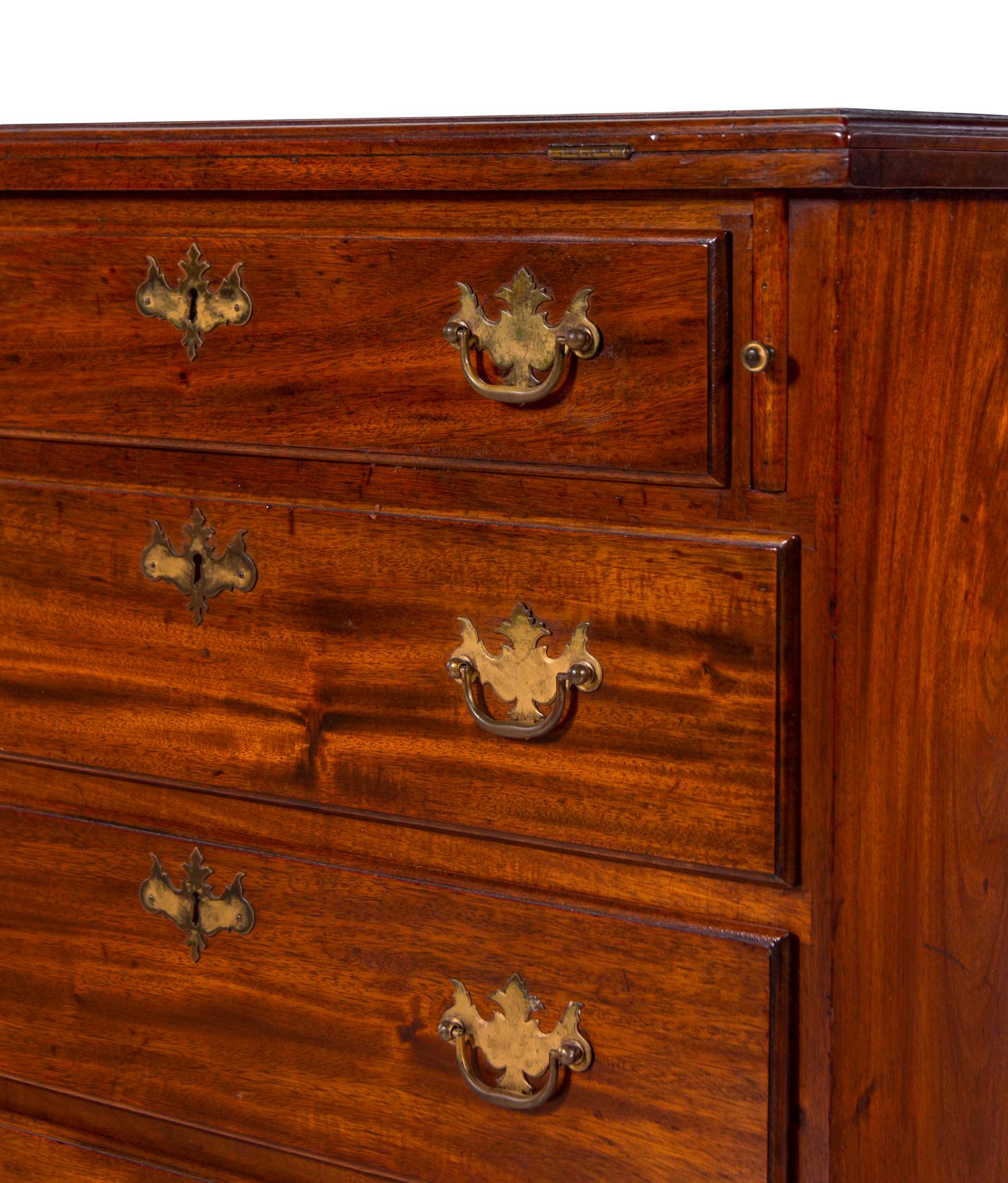 A George III Style Mahogany Flip-Top Bachelor's Chest