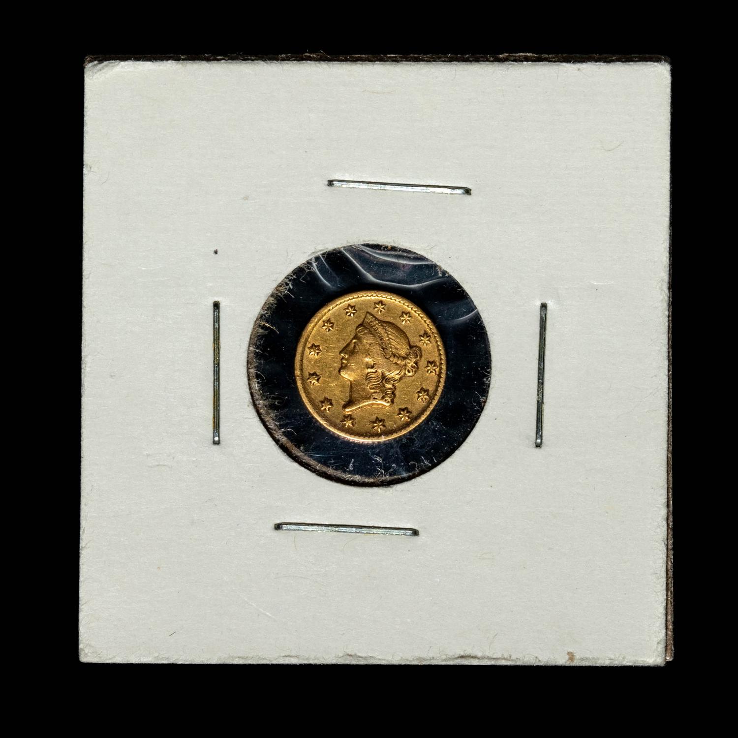 An 1850-D Liberty Head $1 Gold Coin