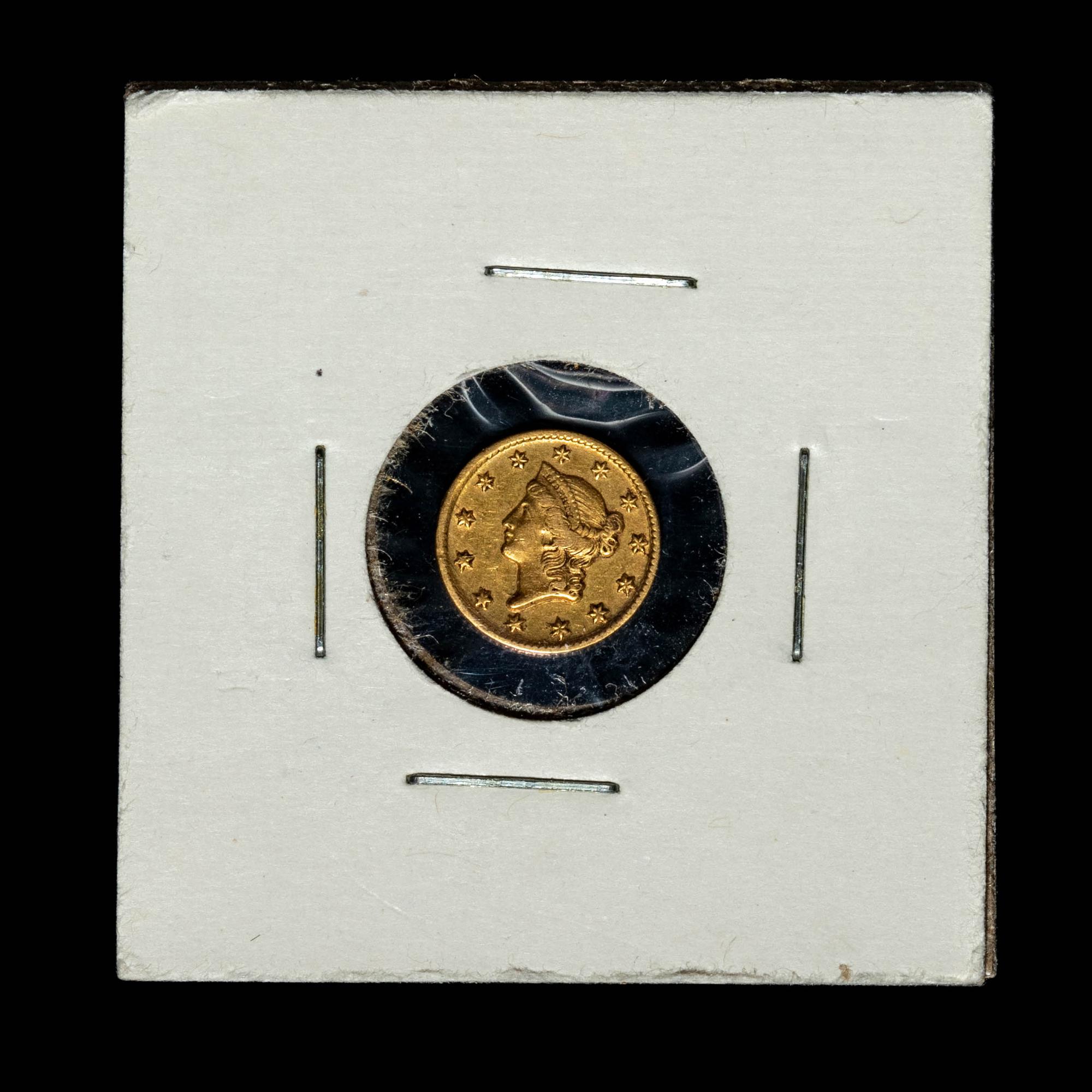 An 1850-D Liberty Head $1 Gold Coin
