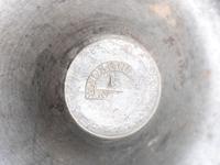 A Pewter Gimbaled Whale Oil Lamp