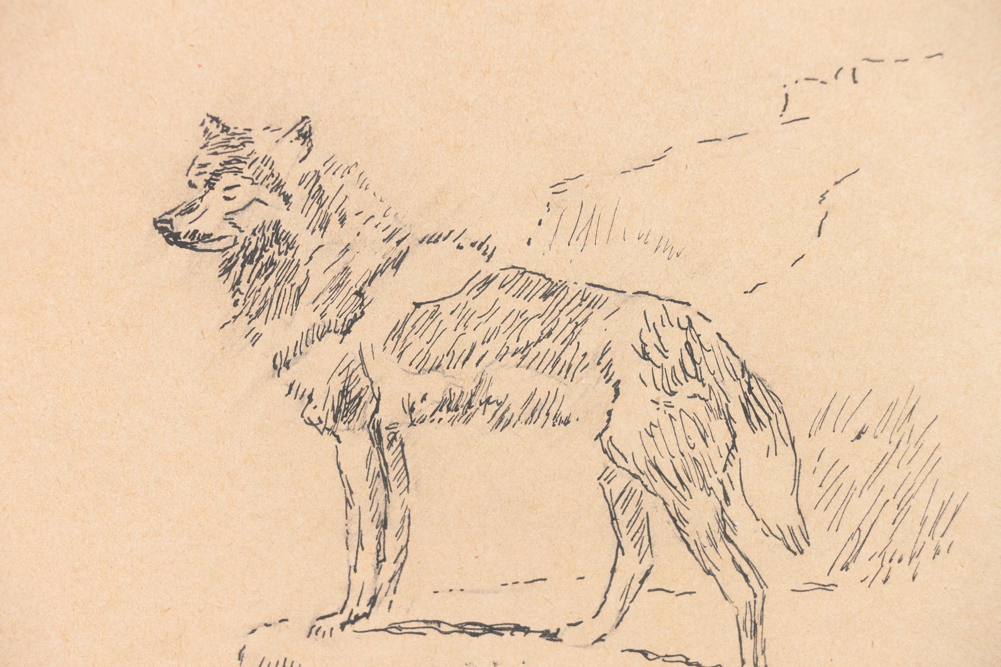 Wolf Facing Left