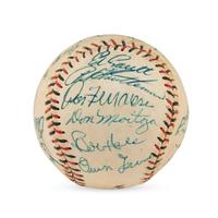 A 1957 Vancouver Mounties Team Signed Autograph Baseball