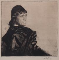 Ferdinand Schmutzer, (Austrian, 1870-1928), Jozef Kainz as Hamlet