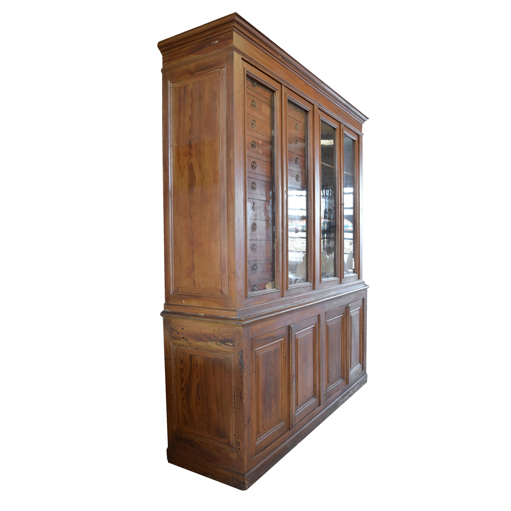 A Specimen Cabinet 89" W x 25" D x 104.5" H — Italy, Circa 1900