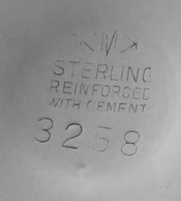 A Collection of American Silver Articles, Various Makers, comprising a pair of candlesticks and a compote, Gorham Mfg. Co., a creamer a