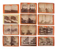 [EARLY PHOTOGRAPHY - STEREOVIEWS]. A collection of 66 assorted stereoviews, many featuring New York.