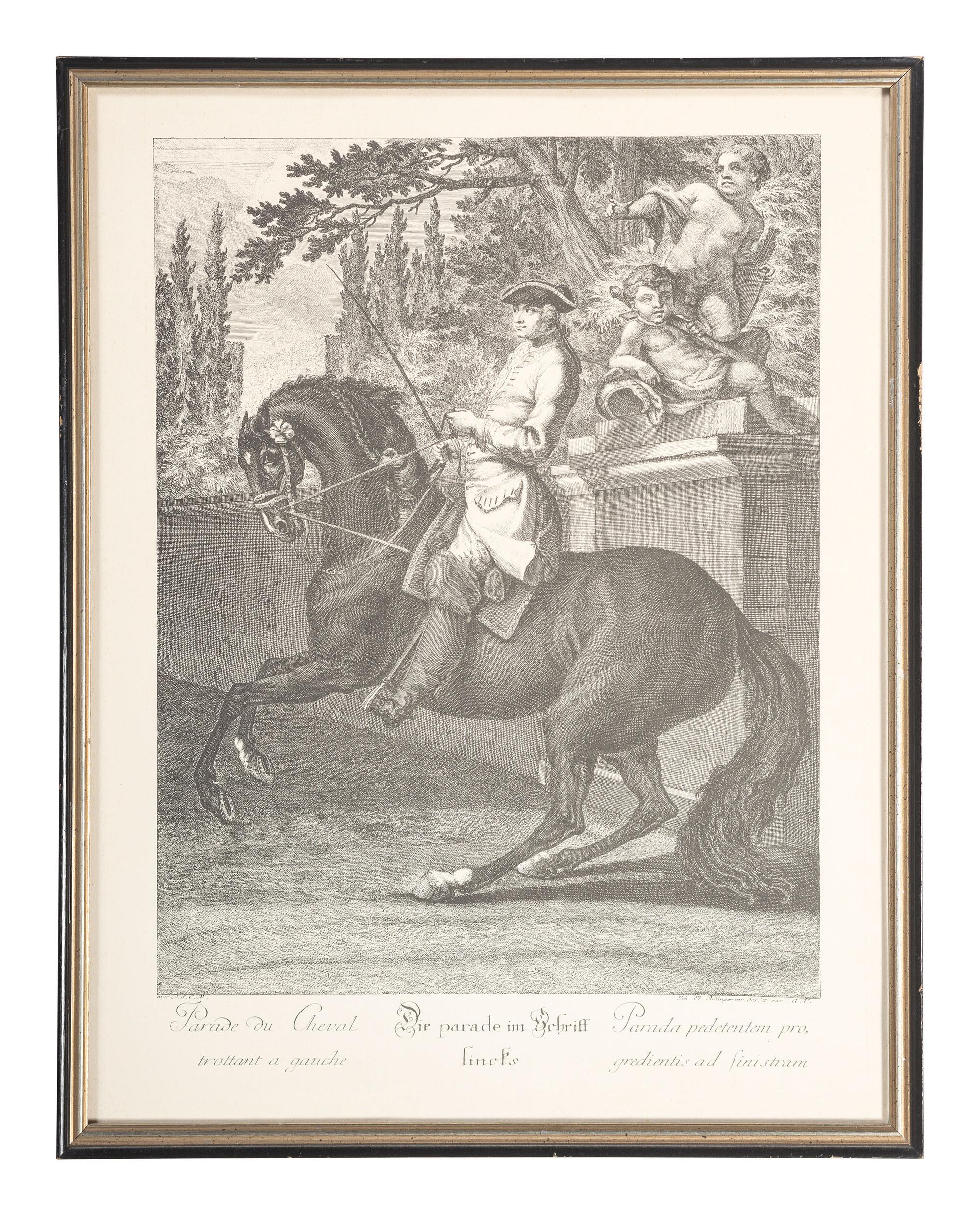 Six Austrian Equestrian Engravings