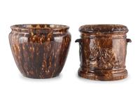 Eight Rockingham Glaze Bowls