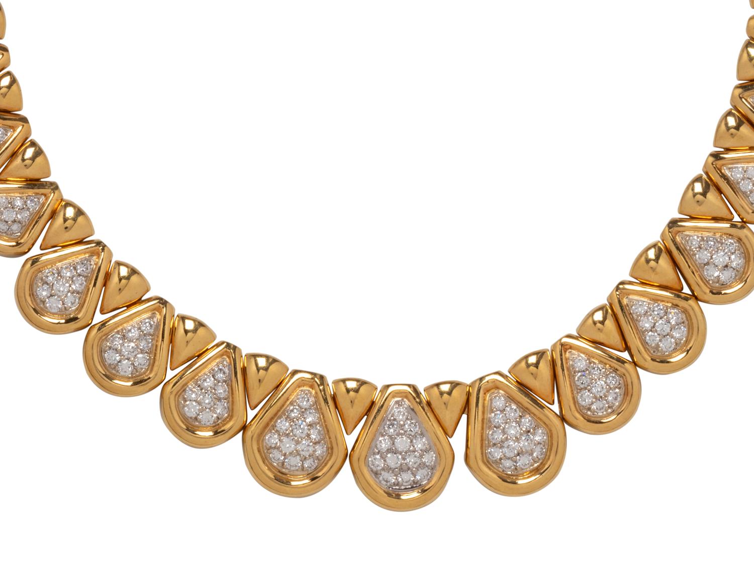 BICOLOR GOLD AND DIAMOND NECKLACE