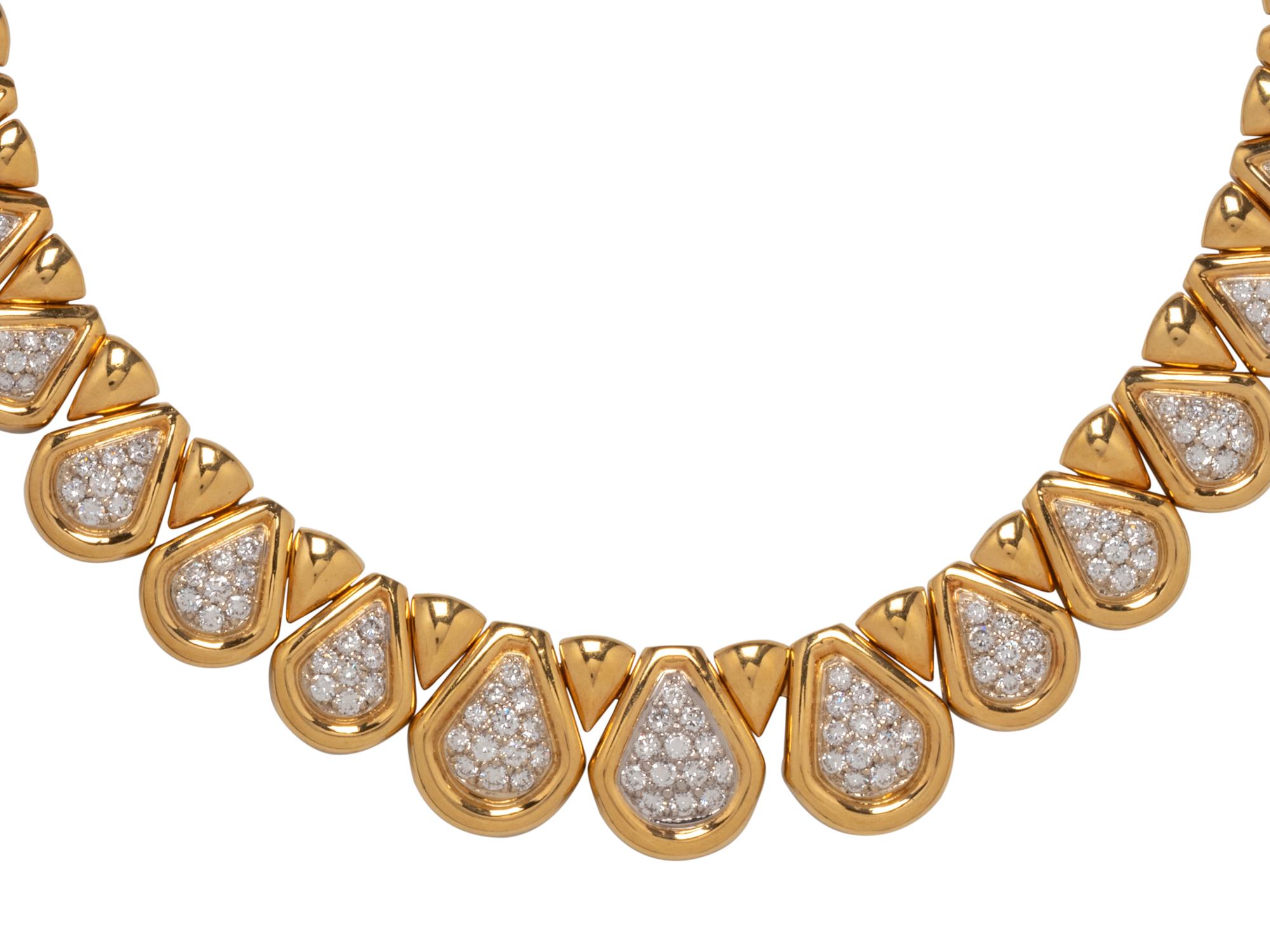 BICOLOR GOLD AND DIAMOND NECKLACE