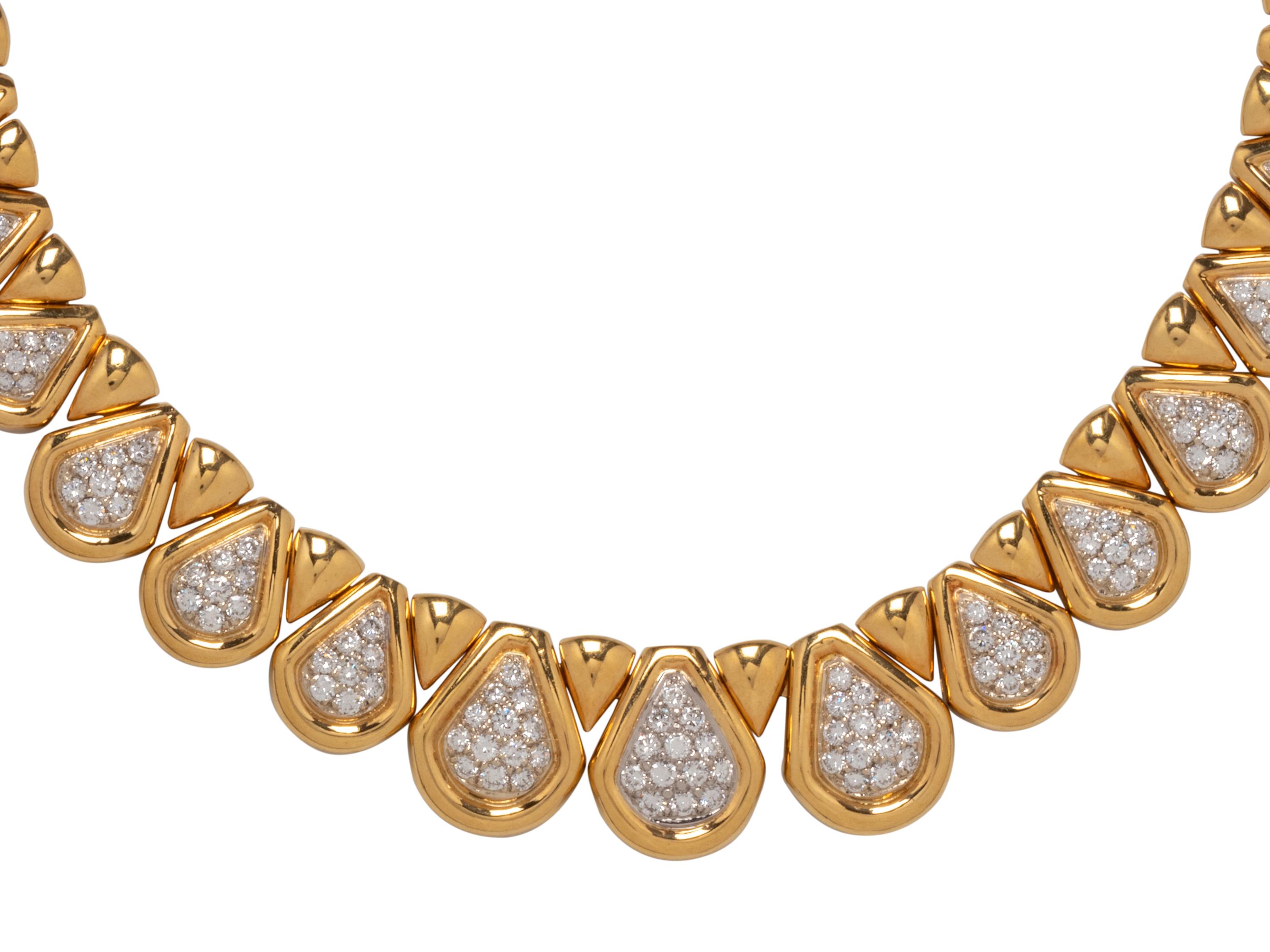 BICOLOR GOLD AND DIAMOND NECKLACE