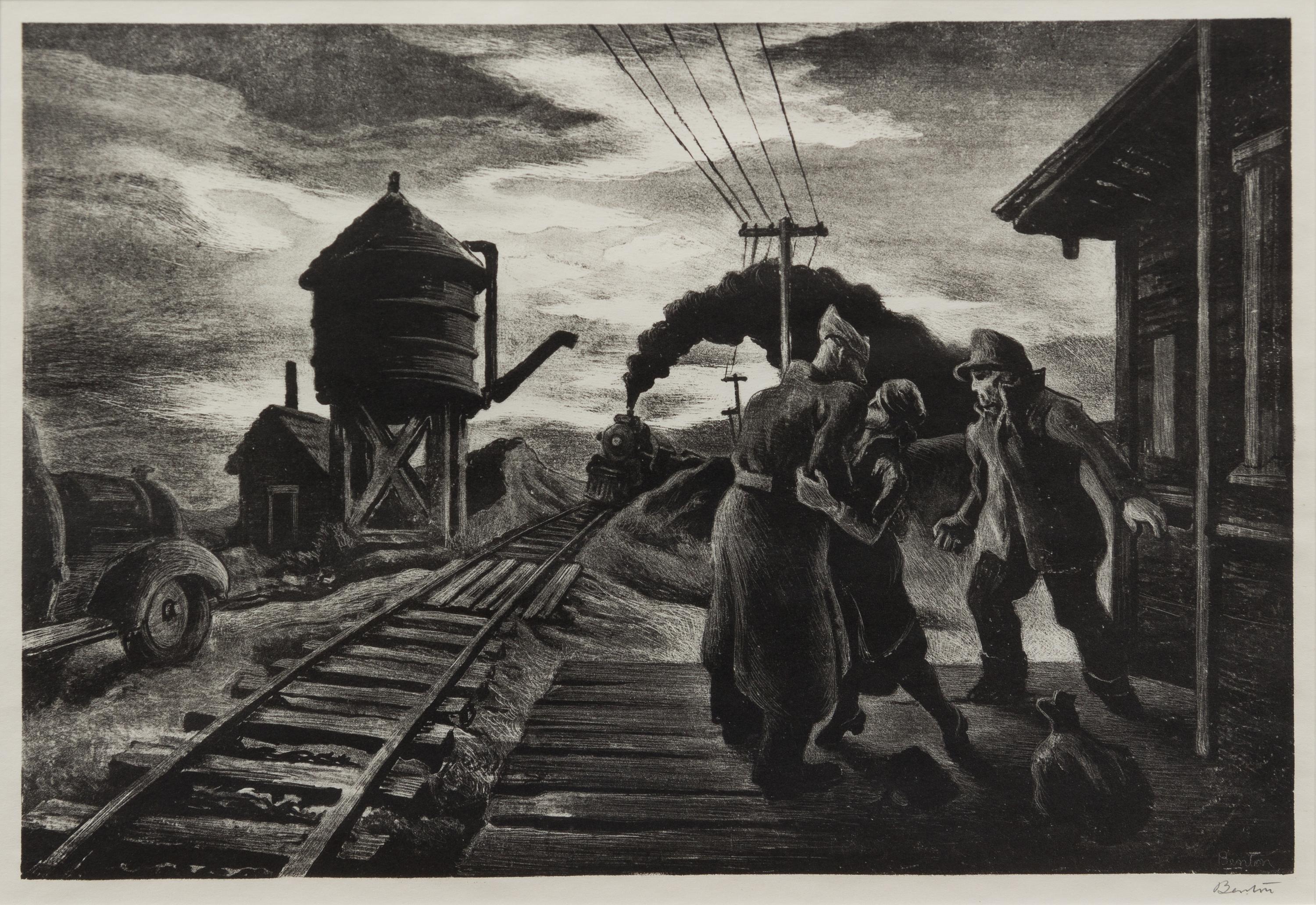Thomas Hart Benton, (American, 1889-1975), Morning Train, 1943