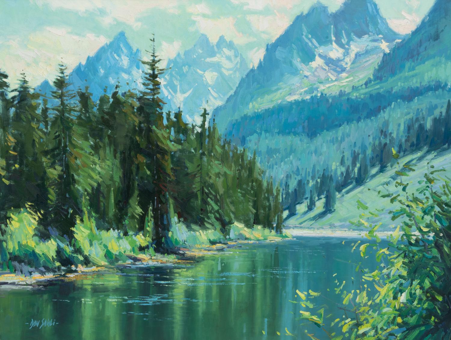 The Cathedral - Tetons Viewed from String Lakes