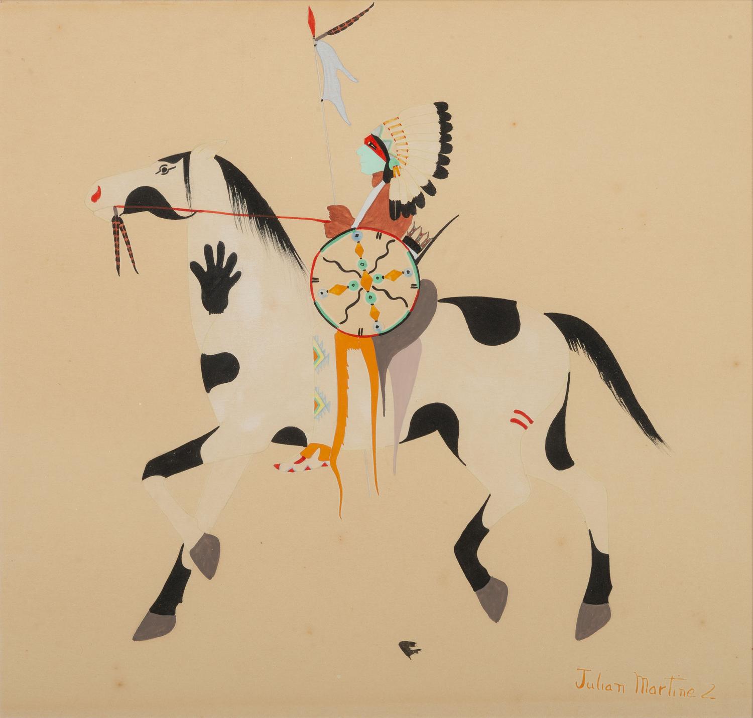 untitled, warrior on horseback