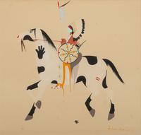 untitled, warrior on horseback