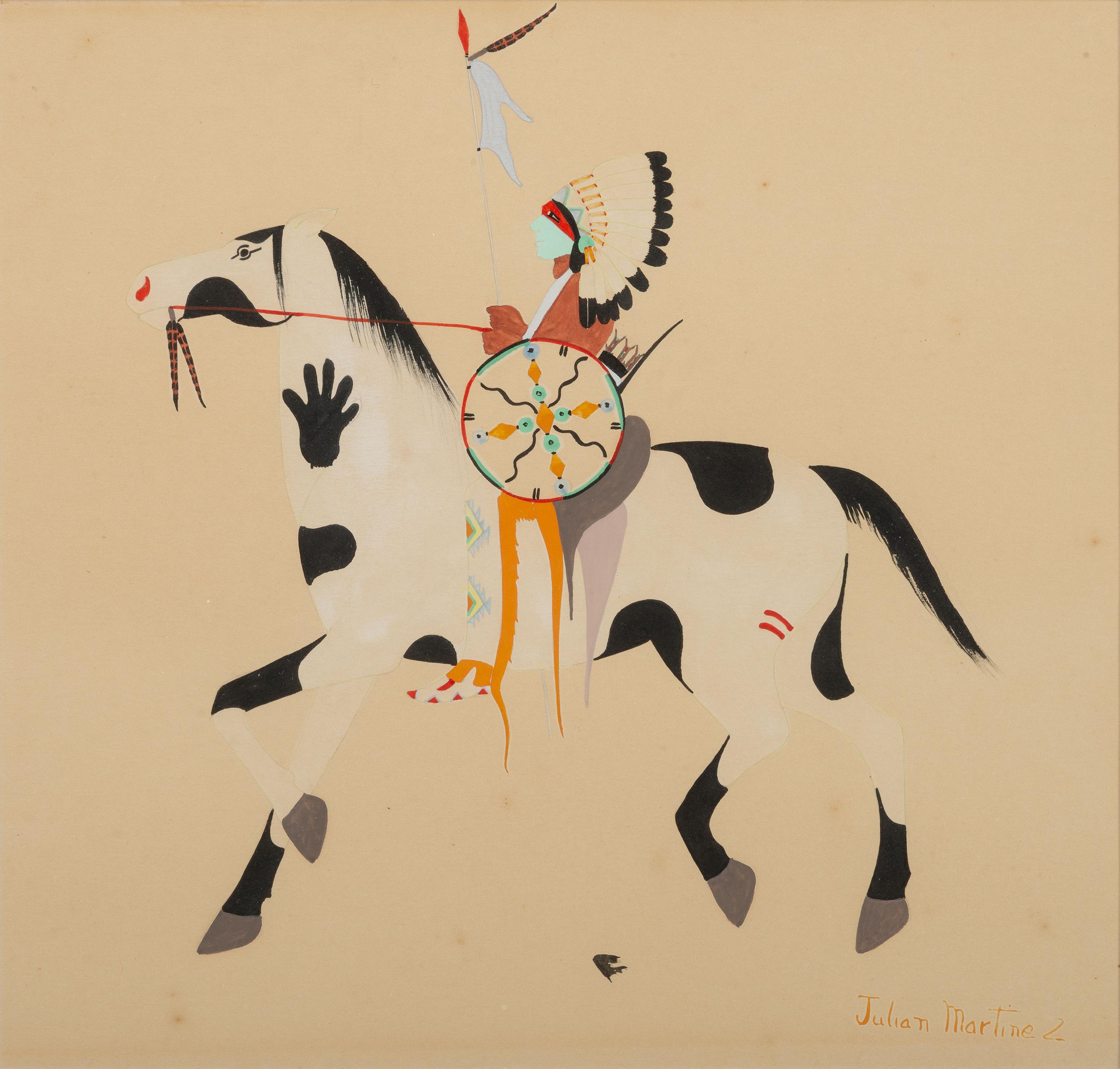untitled, warrior on horseback