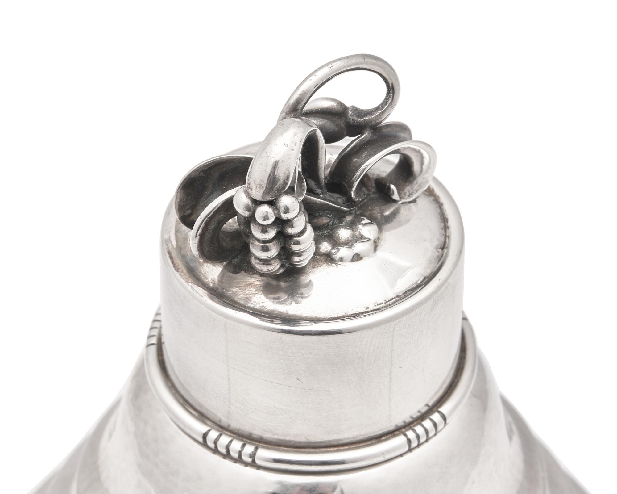 A Harald Nielsen Designed Georg Jensen Silver Cocktail Shaker