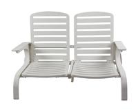 A Collection of Pool Furniture Height of settee 27 inches x width 50 inches x depth 24 inches.